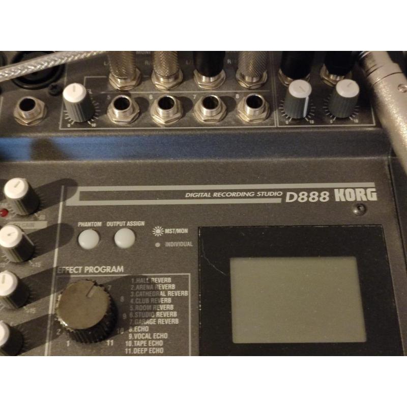 KORG D888 digital recording studio